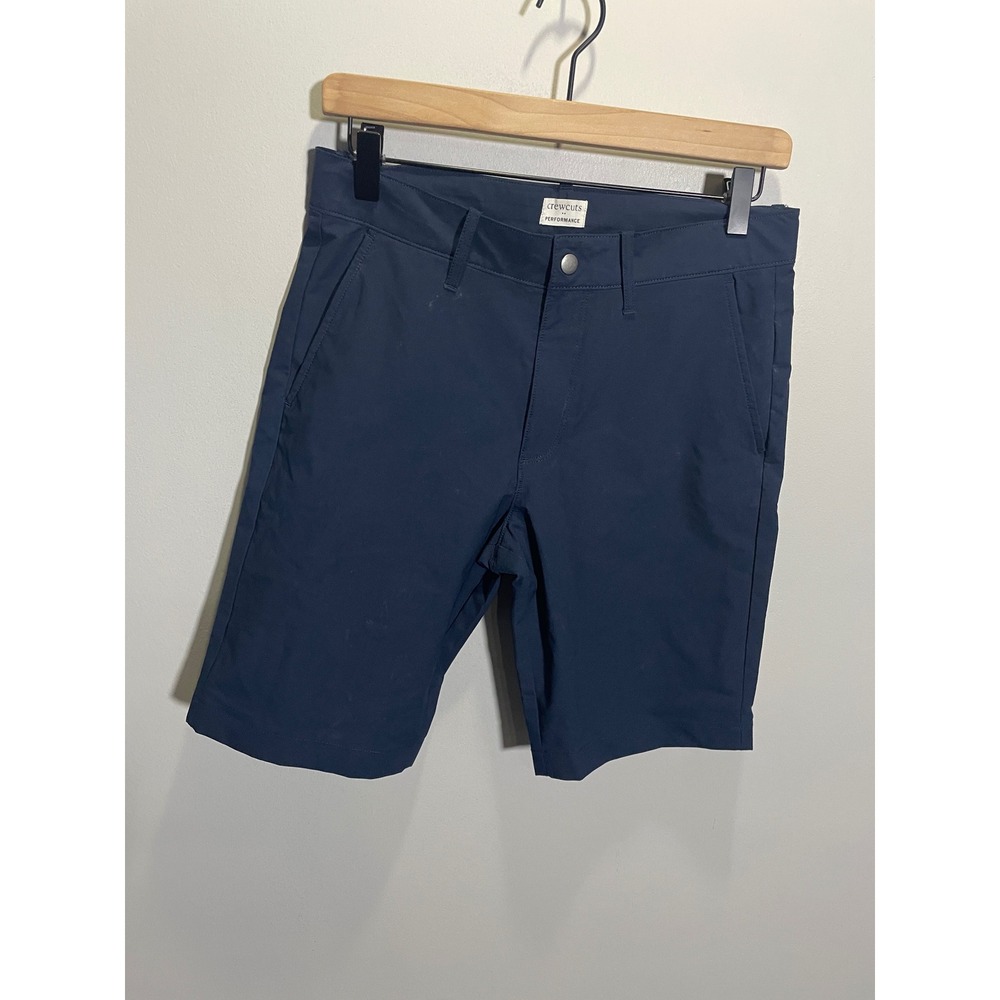Crewcuts Performance Shorts Boys Size 16 Navy Blue Technical Stretch Casual Golf